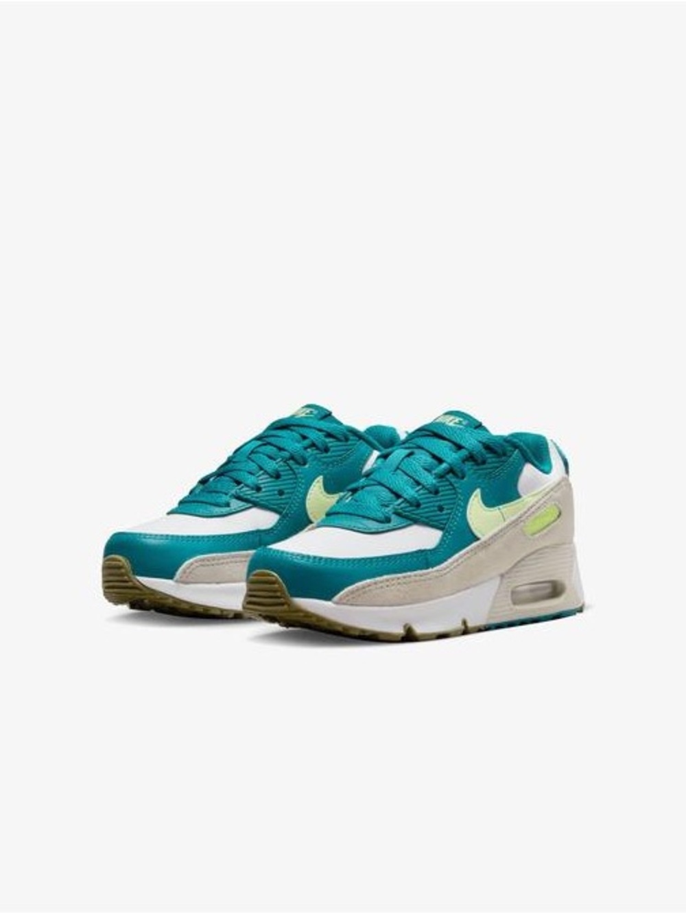 Nike Nike Air Max 90 Teal & Lime Air Max Sneakers